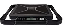 DYMO S50 Paketwaage Tragbare Digital | 50 kg | Briefwaage mit LCD-Bildschirm | USB oder AAA Batterien