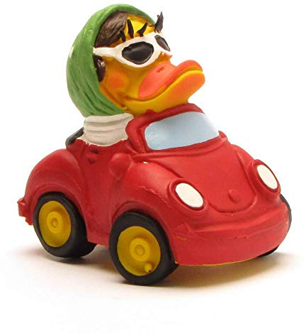 DUCKSHOP I Cabrio Badeente I Quietscheente I L: 7,5 cm