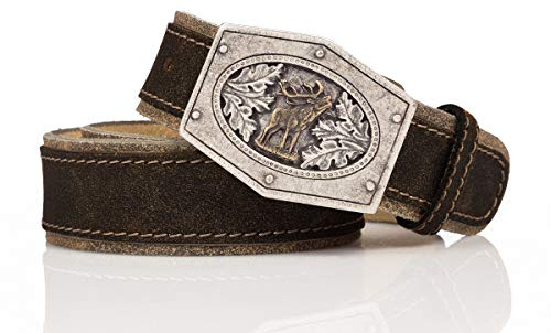 Luise Steiner Trachtenaccessoires Trachten Gürtel - GOSAU - braun antik