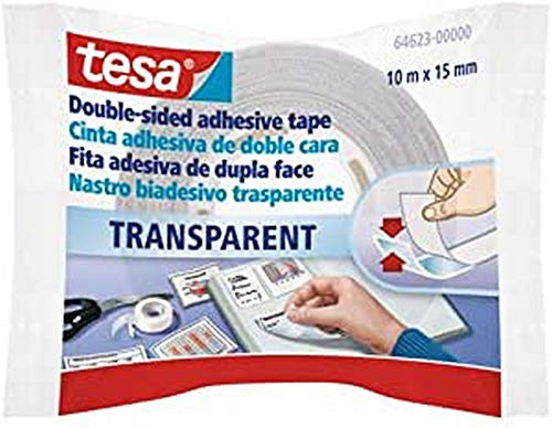 Tesa 938291 Klebeband doppelseitig, 10 m x 15 mm