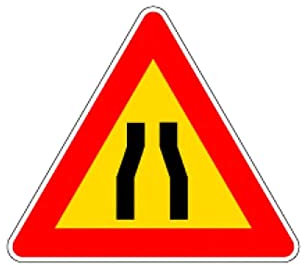 CARTELLO STRADALE STRETTOIA SIMMETRICA 3G EAN: 8012947689813