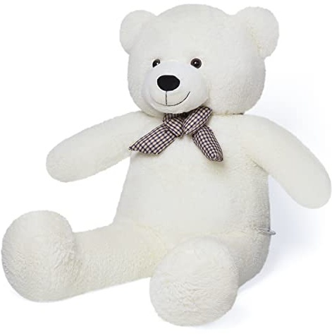 YunNasi Riesen Teddybär XL Teddy Bär Kuscheltier Großer Plüschbär Stofftier mit süßer Schleife 100cm
