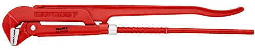 Knipex Clé serre-tubes 90° revêtement poudre, rouge 650 mm, 83 10 030