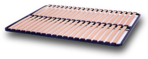 Promo Matelas - Sommier Cadre 20 Lattes - Bleu Nuit - 120 X 190 Cm