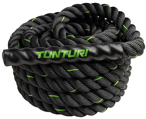 Tunturi Fitnessseil, Battle Rope, 9 Meter (7,5 kg), 12 Meter (9,8 kg), 15 Meter (12 kg), Functional Training Seil