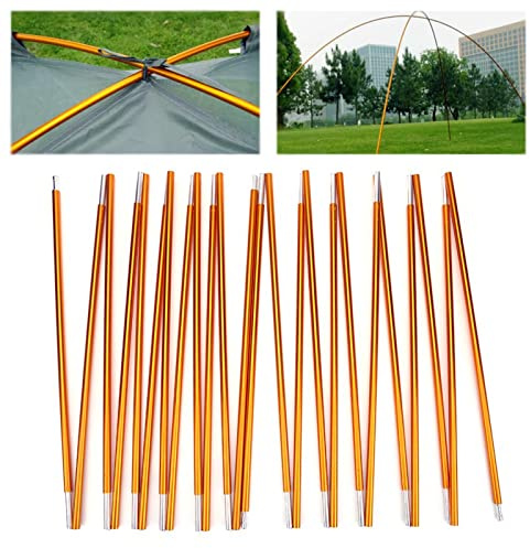 Tent Poles Replacement, Lightweight Tent Pole Repair Kit -24 Sections Aluminum Alloy Anti- Windproof Tent Poles Awning Poles for Outdoor Camping