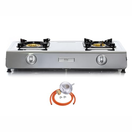 NJ NSD-2 Indoor Gas Stove - 2 Burner Portable Cooker LPG