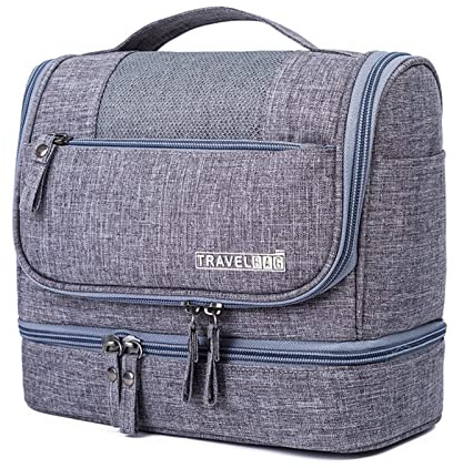FORRICA Trousse de Toilette Grande Sac à Rangement Organisateuer Maquillage Cosmétique Suspendu Portable Voyage Camping Cosmétique Sac pour Hommes et Femmes