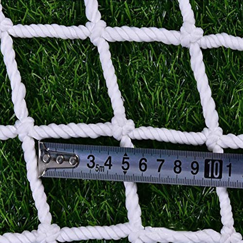 NAKAN Treppenhausnetz Weiß Schutznetz Nylonseil Multi-Purpose Child Kletternetz for Kinder, Kletter Woven Rope Mesh-Netze for Den Schienen Balkon Geländer Treppenkinderspielplatz Innendekoration