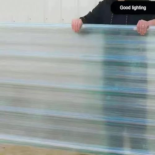 Wellbahn Dachbleche,FRP-Tageslichtplatten,Wellplatten,Dachplatten,Transparent Kurzrollen,Ersatzplatten Gewächshausplatte,Schuppendachplatte for Carports,1,5mm dick, 2/4/6/8 Stück(8 Pcs,0.9x1.6m/35x63i