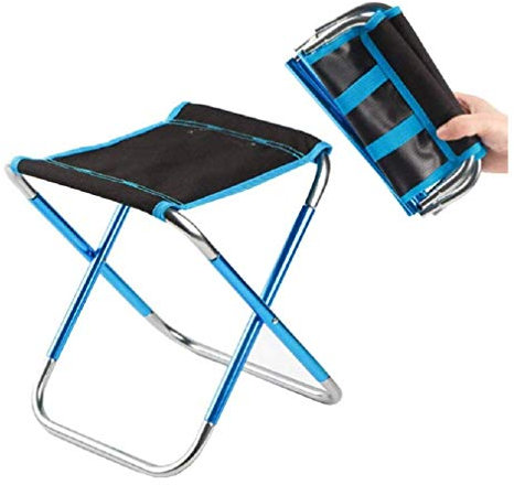 YCSMJYB Gartensitz Segeltuchstuhl Folding Camping Hocker, Campinghocker Leichte Folding Camp Stuhl Klappstuhl Aluminium Angelstuhl Grill Hocker Klappstuhl Tragbar