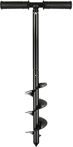 VIDETOL Set di punte per terra a mano, 10 x 60 cm, in acciaio, per avvitatore a batteria, piante da giardino, per coltivazione profonda