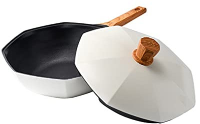 RajoNN n/a Sartén De Anís Estrellado Maifan Stone Wok Coes No Se Pega Al Wok Verduras Salteadas Sin Humo Suministros De Cocina Utensilios De Cocina Sartén Wok