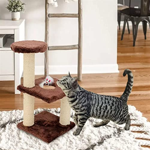 Kratzbaum für großes Katzenspielzeug, Katzenkätzchen, Kletterturm, mehrschichtiges Sisal, Katzenkratzpulver, Katzensprungspielzeug, Katzenklettergerüst, Haustierprodukt, Katze (Größe: quadratischer