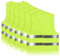 Ghazpmuk 6 Piezas Chaleco Reflectante de Seguridad, Chalecos de Advertencia Tamaño XXL, Auto Chaleco de Seguridad Amarillo Fluorescente de Alta Visibilidad, para Correr Conductor Limpiadores Motos