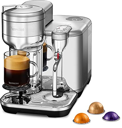 Nespresso VERTUO Creatista Kaffeekapselmaschine von Sage, Silver
