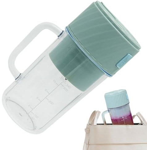 La licuadora portátil recargable, la copa exprimidor eléctrica adopta un motor pálido y de alto rendimiento que aplasta efectivamente las frutas y el hielo. Gracias a esto, la bebida es y sabros