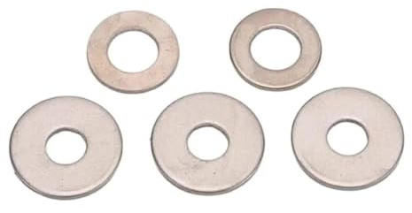 LDHNFBYV Rondelle Plate Extra Large en Titane épaisse M5 M6 M8 M10 M12(M6x18x1.5mm 10pcs)