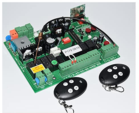 Motor Puerta Corredera, 2 4VDC Panel de control de la puerta de la puerta de la puerta de giro doble automática TARJETA DE CIRCUITO IMPRESO Controlador de la placa base del motor de la placa de circui