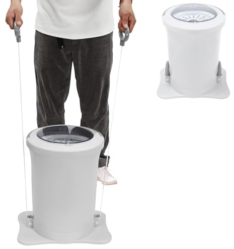 Manual Clothes Dryer, Non-electric Clothes Dryer, Portable Spin Dryer, Suitable For Apartments And Dormitories, Ergonomic Design (White)