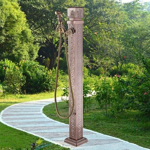 Generico Rubinetto per Colonna d'Acqua da Pavimento in Acciaio Inossidabile - Rubinetto da Giardino antigelo per Giochi d'Acqua da Cortile e Cortile, Fontana Decorativa con Design Durevole