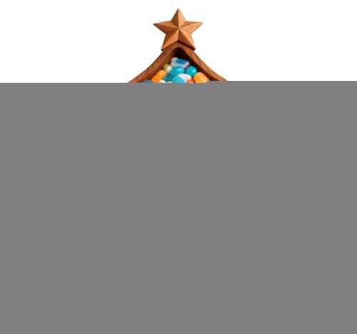 Fenayuu Christmas Serving Plate, Christmas Tree Tray, Christmas Tree Shaped Plate for Sweets, Snacks, Cheese, Desserts and Appetizers