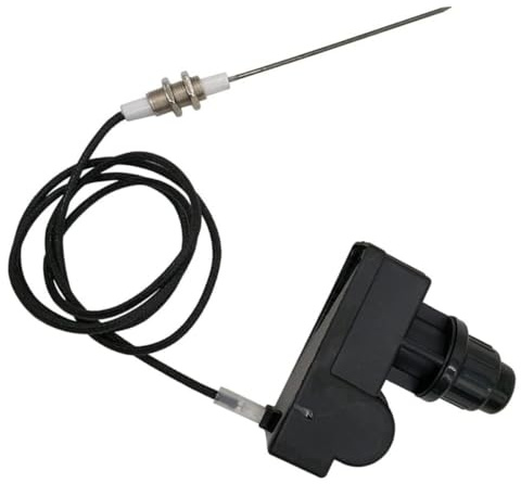 HOMSFOU Kit Accenditore Ago di Accensione da 60 Cm Regolabile per Fornello a Gas, Sonda Indicatrice Compatta e Resistente, Accessorio Multiuso per Barbecue e Cucina all’Aperto