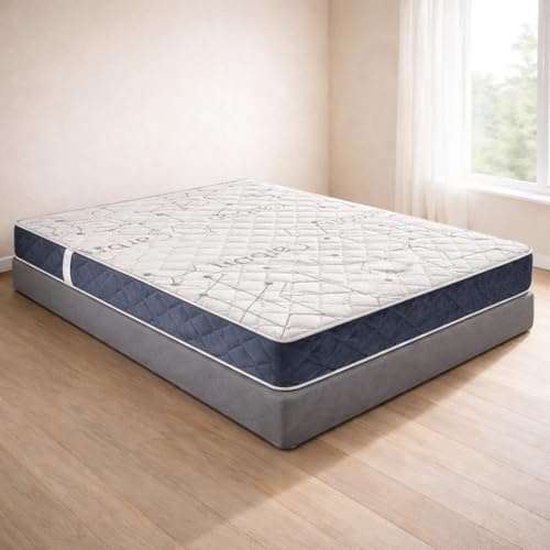 Generico Materasso Matrimoniale 160x200 cm H25 in Carbon Memory Foam Ortopedico – Antiacaro, Traspirante, Ergonomico, Supporto Schiena, 7 Zone Differenziate, Made in Italy (160x200)