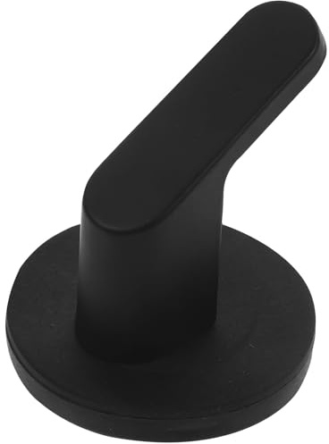 HAPINARY Gancio Magnetico per Frigorifero in Ferro Nero, Resistente e Sicuro, per Chiavi e Asciugamani in Cucina e Casa, Design Semplice e Delicato