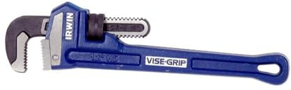 IRWIN Tools VISE-GRIP Pipe Wrench, Cast Iron, 2-Inch Jaw, 12-Inch Length (274106), Blue