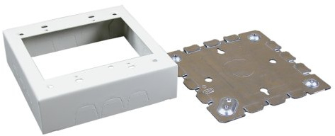 Legrand Wiremold 500/700 Series Metal Raceway 2 Gang Switch Box Ivory