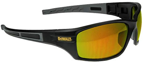 DeWalt AUGER - Gafas de protección de pantalla con espejo, color naranja