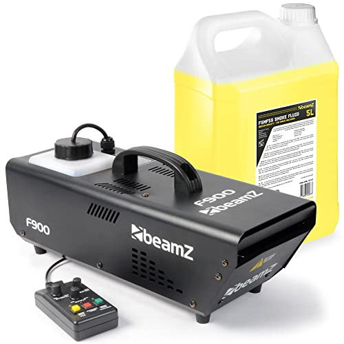 BeamZ F900 Fazer Machine à Fumée 900W avec 5 Litres de Liquide - Idéal pour Animer vos Soirées