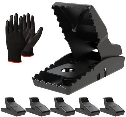 Trappola O Trappole Per Topi Grandi XXL. Anti Ratti, Potente E Riutilizzabile [Ebook + Guanti Offerti] Scaccia Roditori a l'Interno e a l'Esterno Dentro la Casa. Comportati come un Professionale