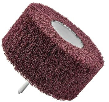 TIVOLY - Disco abrasivo in schiuma per trapano - Nylon estruso + grani di corindone - Grana 80 - Pulizia e sverniciatura di tutte le superfici in legno e metallo