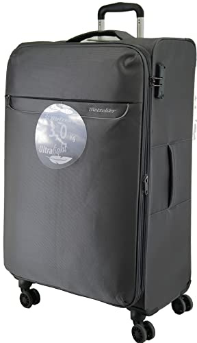 METZELDER Valise Souple Soute Grande Taille Trigone Ultra Leger & Grosse CAPACITE DE Chargement Garantie 1 an (L_Grande_79x47x32cm_115/130L,3.3kg, Gris (Grey))