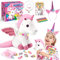EUCOCO Unicorn Gifts for Girls Age 3-8, Unicorn Soft Toys for 3 4 5 6 7 Year Old Girls Stuffed Animals for Kids for 3-8 Year Old Girl Toys Kids Toy Age 3-8 Birthday