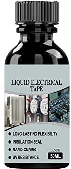Flüssiges Isolierband, 50ML Flüssigisolierender Gummiüberzug, Liquid Electrical Tape, Schwarzes Elektrisches Isolierband für Flüssige Isolierung zur Elektronischen