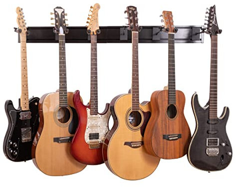 Guitar Lab Gitarren-Wandhalterung aus Metall Hält Gitarren | Perfekte Wandhalterung für E-Gitarren/Bassgitarren/Akustikgitarren… (6 Rack)