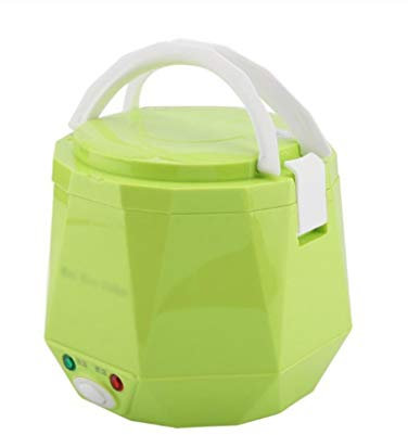 Samnuerly Olla arrocera de 1,3 L para Coche, camión, Sopa, gachas, máquina de Cocina, vaporizador de Alimentos, calefacción eléctrica, Fiambrera, Calentador de Comida Caliente