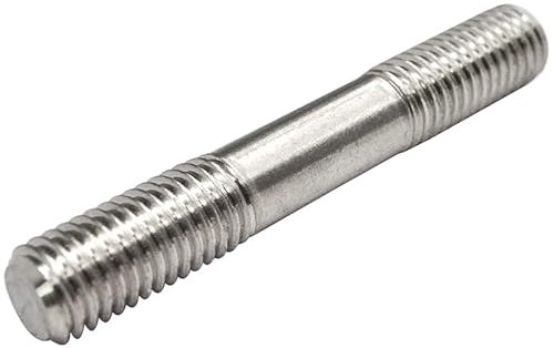 XIBIO 10 Teile/los Edelstahl doppel Ende gewindestange doppelkopf gewindestange stehbolzen M3 M4 M5 M6 (Color : 25mm, Size : M3)