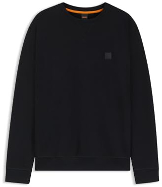 BOSS Herren Westart Relaxed-Fit Sweatshirt aus Baumwolle mit Logo-Aufnäher