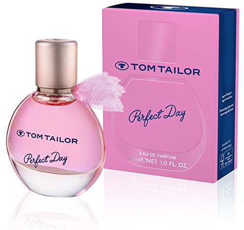 Tom Tailor Parfum pour femme Perfect Day for her 30 ml I Eau de toilette d'été pour femme pour tous les âges I Parfum femme I Composition de fleurs de cerisier, café, patchouli et praline I Floral,