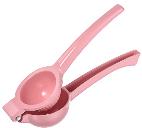 QUARKZMAN Manuelle Handpresse Aluminiumlegierung Zitrone Orange Zitruspresse für Zitrone, Wassermelone, Orange, Granatapfel, Gurke Rosa