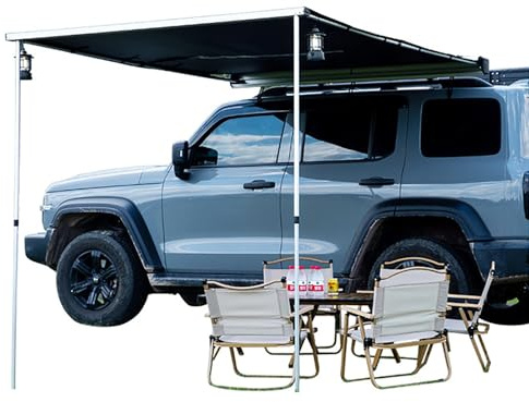 JCSRYD Toldo para Coche Toldo Lateral para Automóvil, Toldo Impermeable para Vehículos para Acampar por Tierra, Altura Ajustable, Toldo Lateral para Acampar y por Tierra (Size : 160x250cm/5.2x8.2ft)