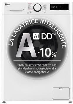 LG F2R3S08NSWW - Lavatrice Slim 8 Kg, 1200 giri, Inverter, Classe energetica A