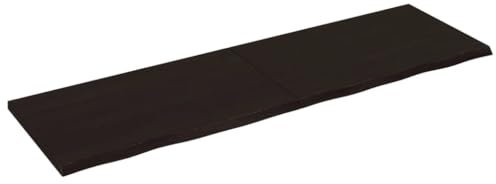 Rlxzsn Schreibtischplatte, Tischplatte 200x60x4 cm Tischplatten Massives Eichenholz mit dunkler Oberfläche Table Top