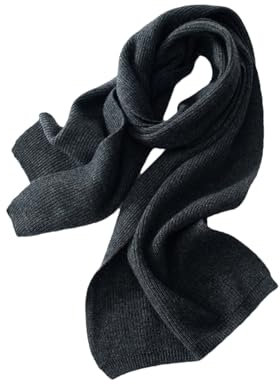Ornrjfll Damen-Strickschal, Wickelschal, Kaschmirwolle, Kaschmirschals, grau, Einheitsgröße