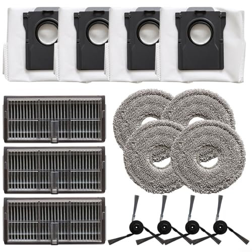HOHOVYVY Staubsauger-Sets, Ersatzteile für Staubsauger，Für MOVA P10 Pro Für Ultra Zubehör Seite Pinsel Filter Mopp Tuch Staub Tasche Kit