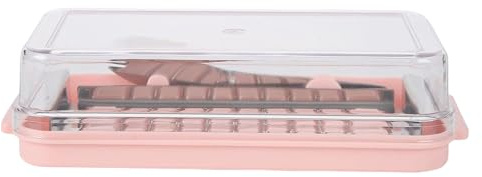 Stainless Steel Butter Cutter and Cheese Storage Box with Transparents Covers Easy to Use Butter Slicer with Container Clear Dish Cutter